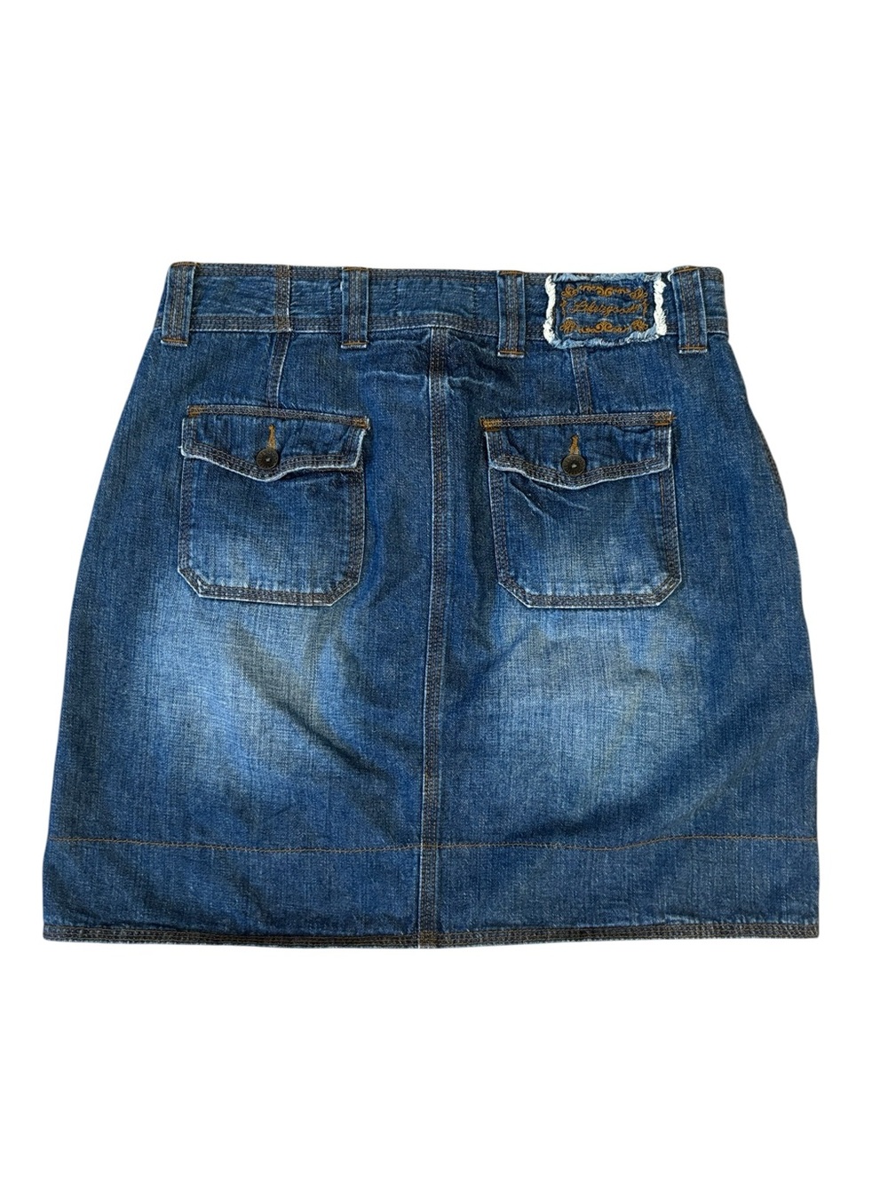 Life‎ is Good Denim Jean Skirt Back Flap Pockets Size 6